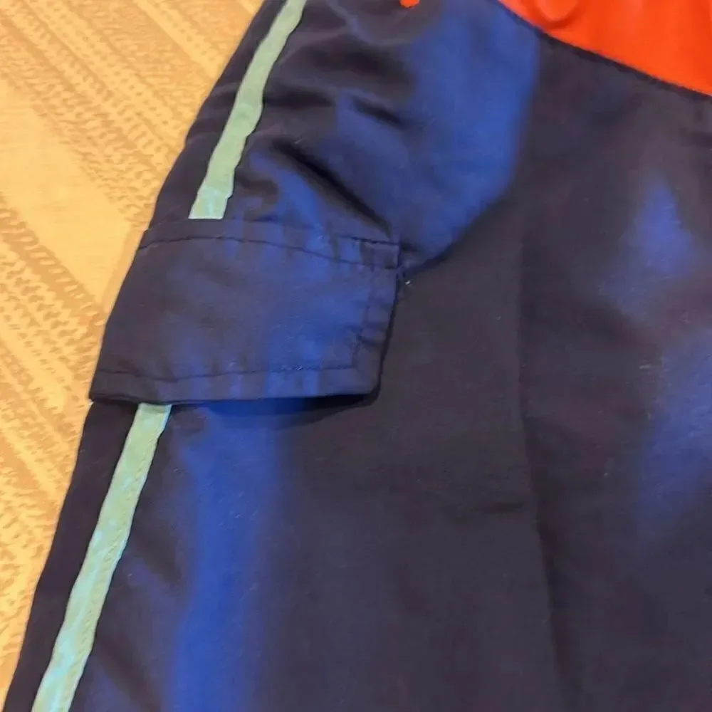 iXtreme Boys Neon and Navy Lines Swim Trunks